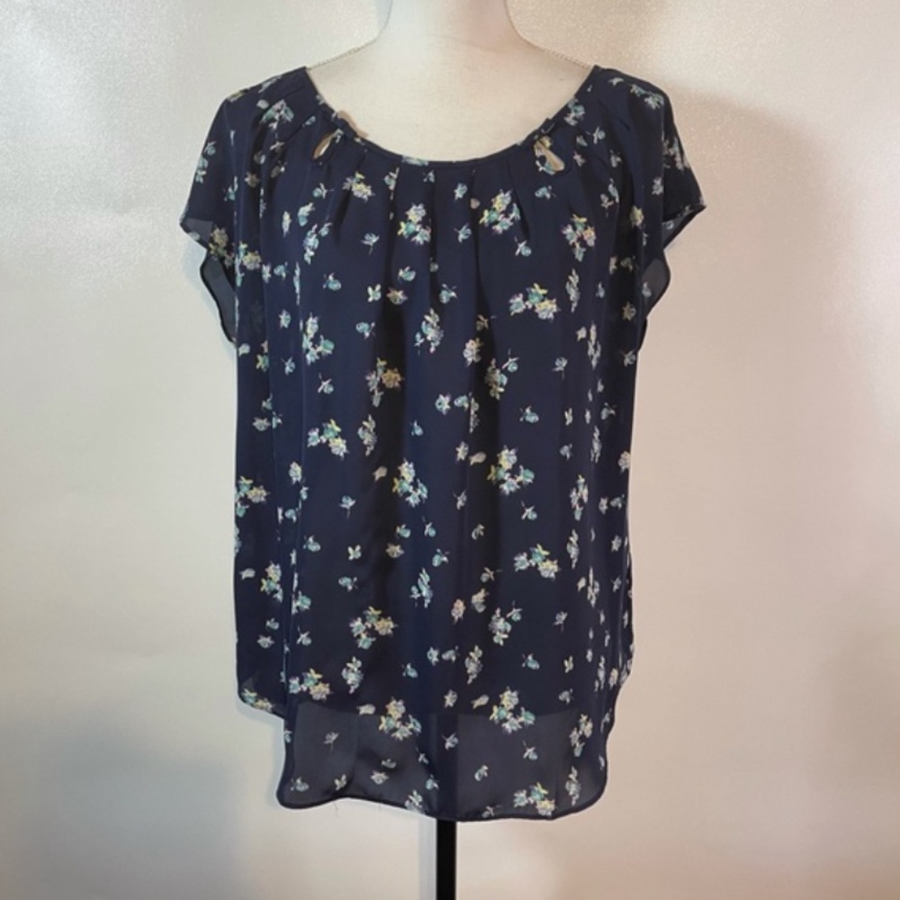 LC Lauren Conrad Floral Blouse